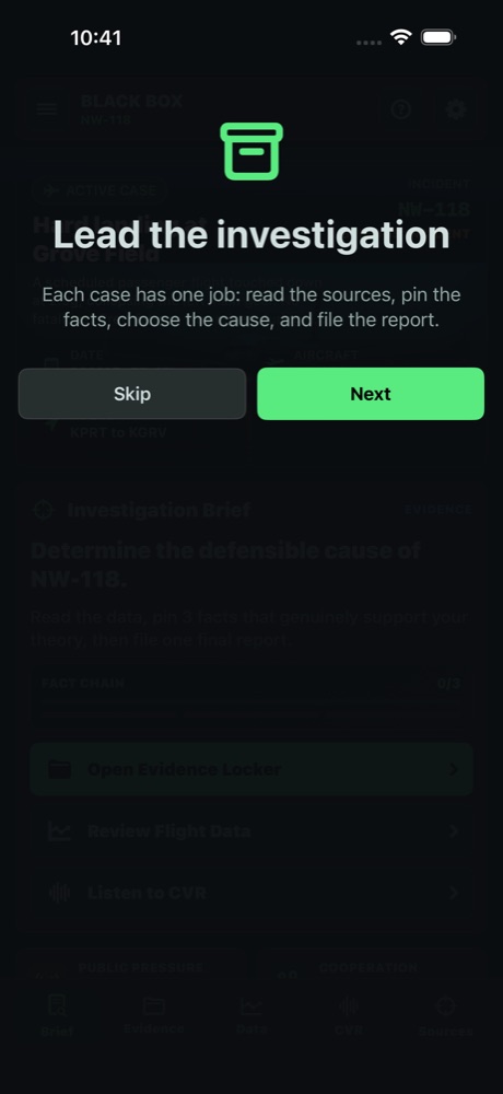 Black Box Investigations screenshot