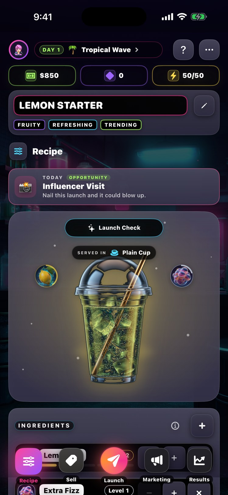 FizzLab screenshot