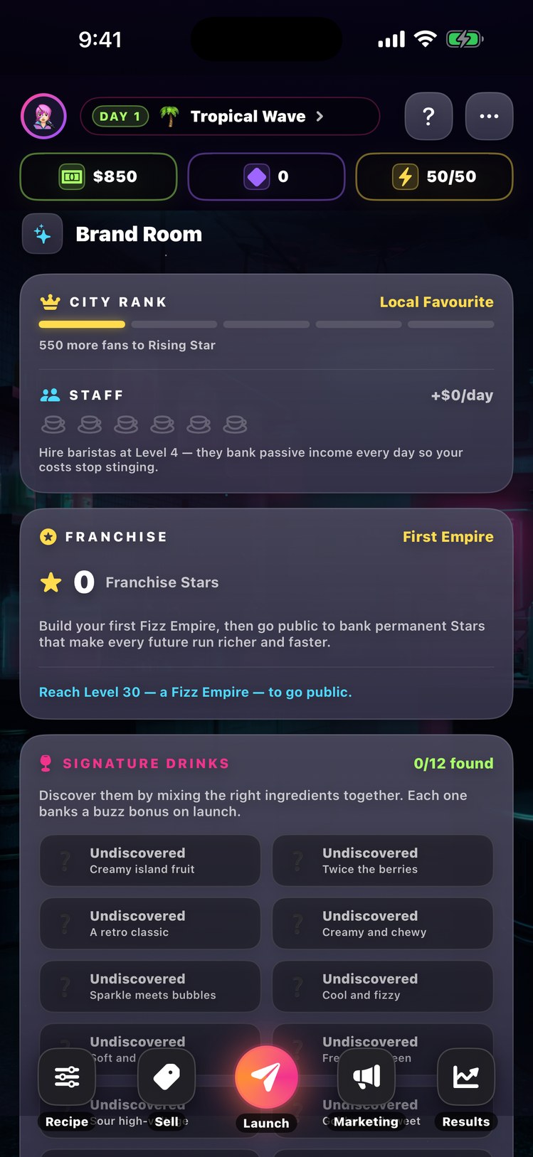 FizzLab screenshot