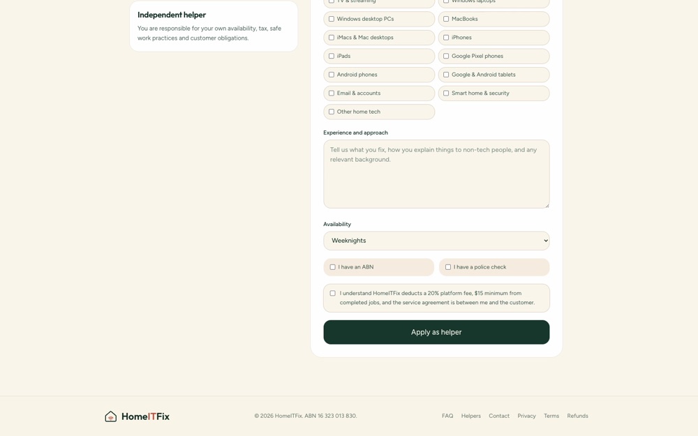 HomeITFix screenshot
