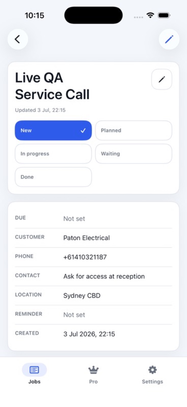 JobTray screenshot