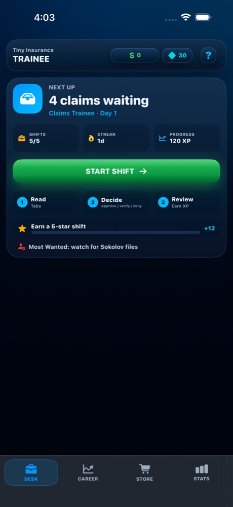 Tiny Insurance screenshot