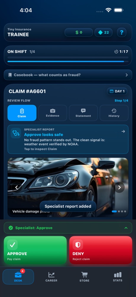 Tiny Insurance screenshot