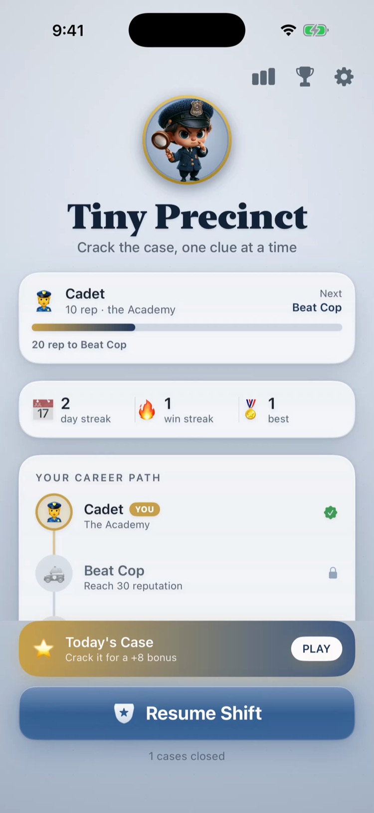 Tiny Precinct screenshot